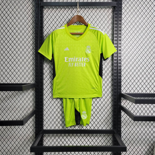 Kit Adidas Real Madrid Goleiro - 2023/24 Infantil