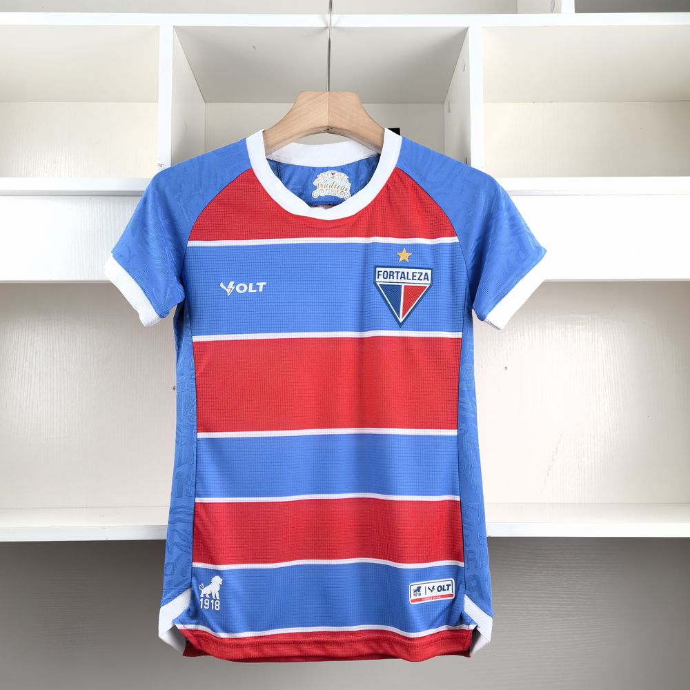 Camisa Feminina Fortaleza I - 2024/25 Azul e Vermelha