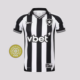 Camisa Botafogo I - 2025/26 Preta e Branca Patch Mundial de Clubes
