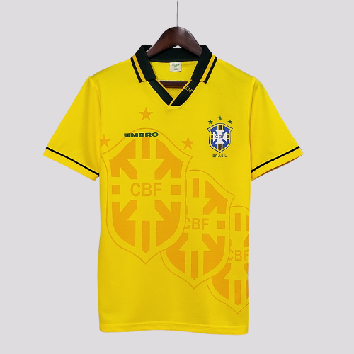 Camisa Brasil I - 1994 Retrô Tetra Copa do Mundo