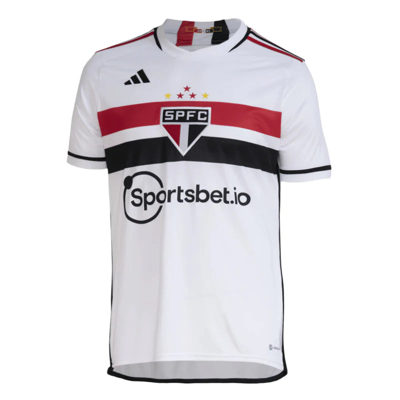 Camisa Adidas São Paulo I Masculina - 2023/24 - Personalizada James 19