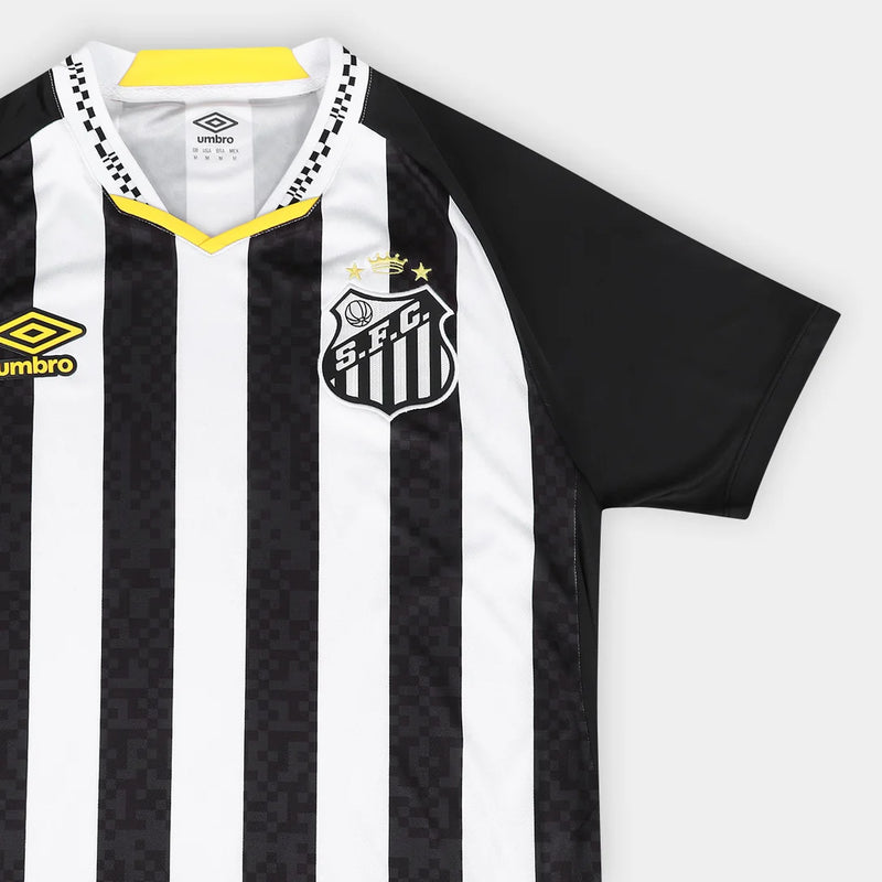 Camisa Santos II - 2025/26 Preta e Branca