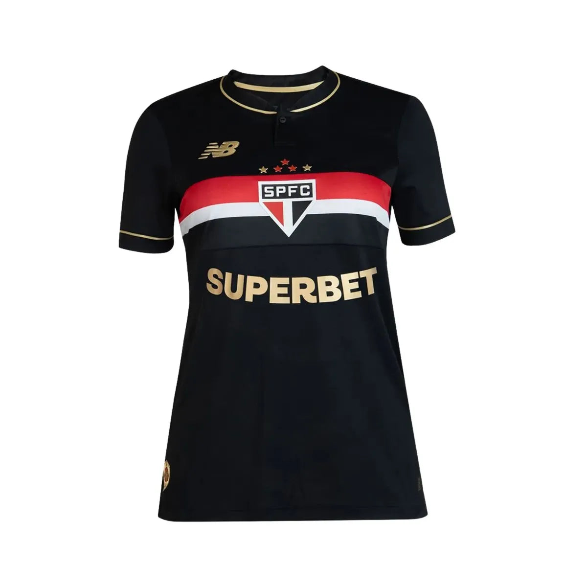 (PRÉ VENDA) Camisa Feminina São Paulo III Comemorativa - 2025/26 Preta