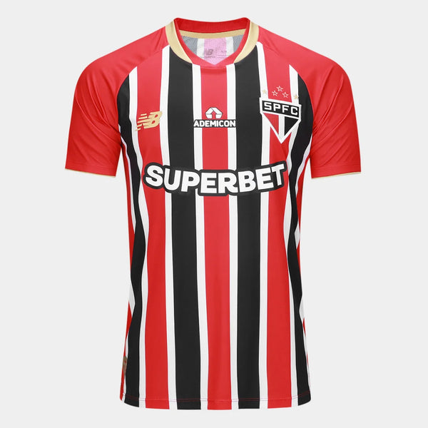 Camisa São Paulo II - 2025/26 Vermelha e Preta