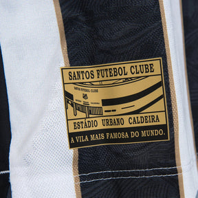 Camisa Com patrocínios Santos II - 2024/25 Branca e Preta