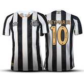 Camisa Neymar Santos II - 2024/25 Branca e Preta