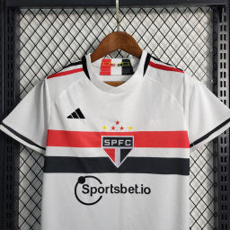 Kit Adidas São Paulo I - 2023/24 Infantil