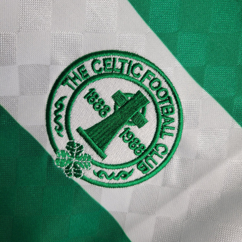 Camisa Umbro Celtic I - 1987/88 Retrô Manga Longa
