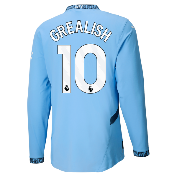 Camisa Puma Manchester City I Manga Longa - 2024/25 - Grealish (10)