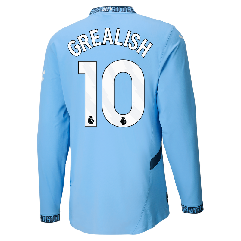 Camisa Puma Manchester City I Manga Longa - 2024/25 - Grealish (10)