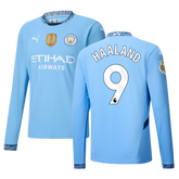 Camisa Manchester City I Manga Longa - 2024/25 - Haaland (9)