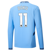 Camisa Manchester City I Manga Longa - 2024/25 - Doku (11)