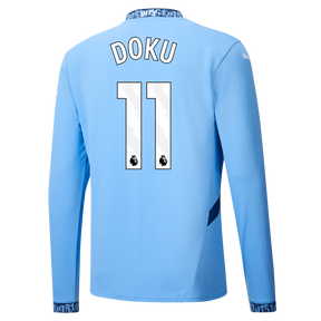 Camisa Manchester City I Manga Longa - 2024/25 - Doku (11)