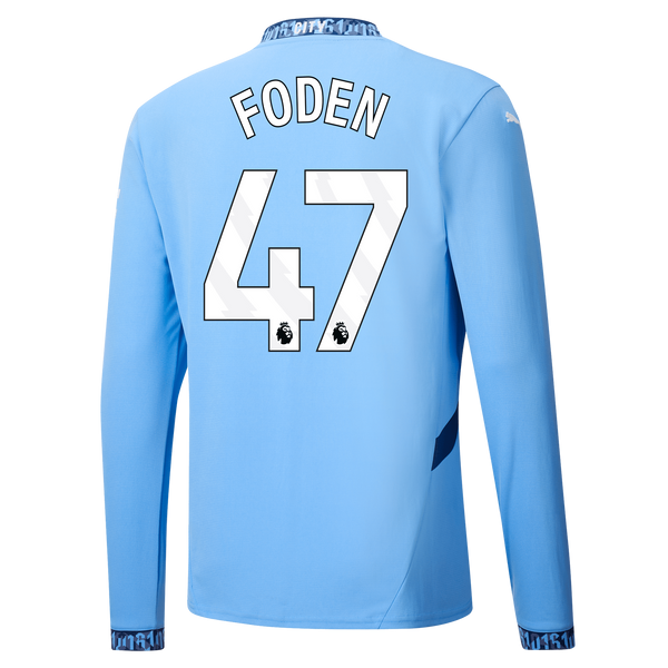 Camisa Puma Manchester City I Manga Longa - 2024/25 - Foden (47)