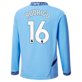 Camisa Manchester City I Manga Longa - 2024/25 - Rodrigo (16)