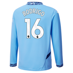 Camisa Manchester City I Manga Longa - 2024/25 - Rodrigo (16)