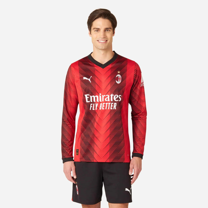 Camisa Adidas Milan I - 2023/24 Manga Longa