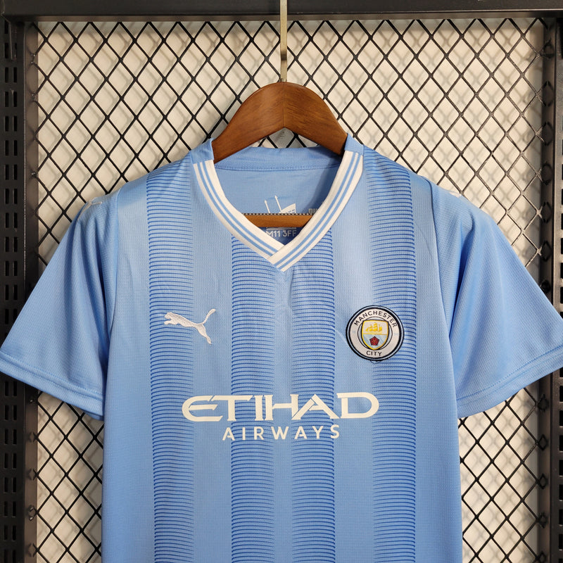 Kit Puma Manchester City I - 2023/24 Infantil