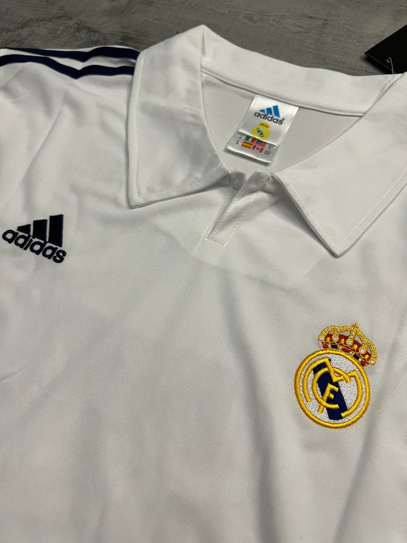 Camisa Adidas Real Madrid I - 2001/02 Retrô Manga Longa