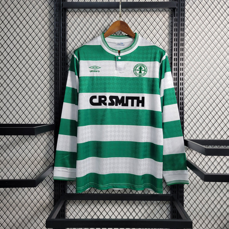 Camisa Umbro Celtic I - 1987/88 Retrô Manga Longa