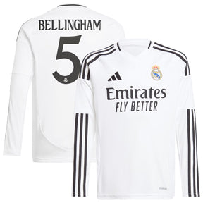 Camisa Manga Longa Real Madrid I - 2024/25 Bellingham N°5