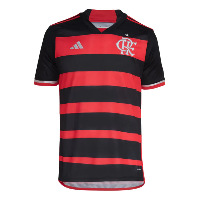 Camisa Flamengo I - 2024/25 Preta e Vermelha