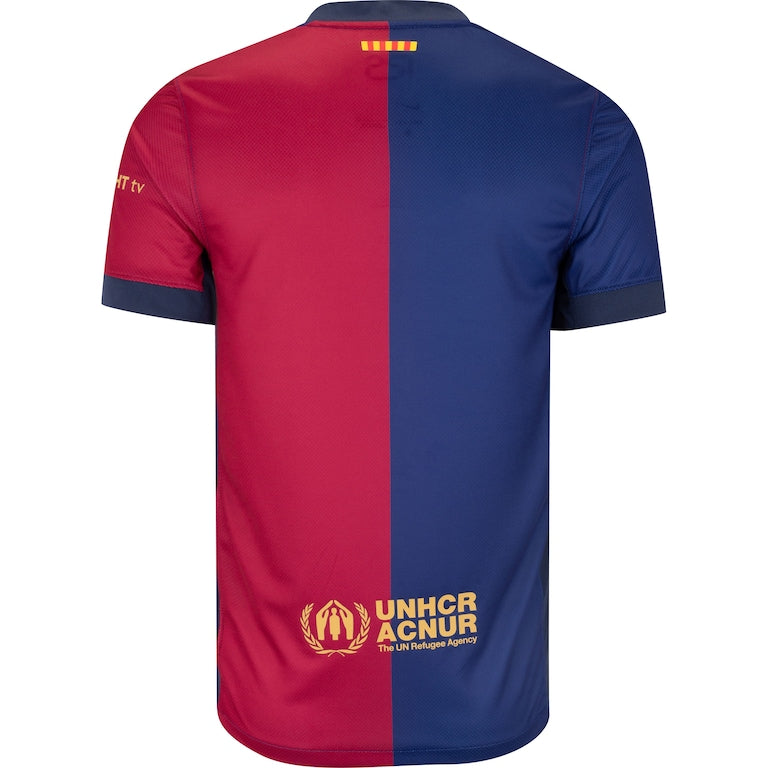 Camisa Barcelona I - 2024/25 Azul e Vermelha