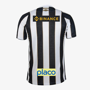 Camisa Com patrocínios Santos II - 2024/25 Branca e Preta