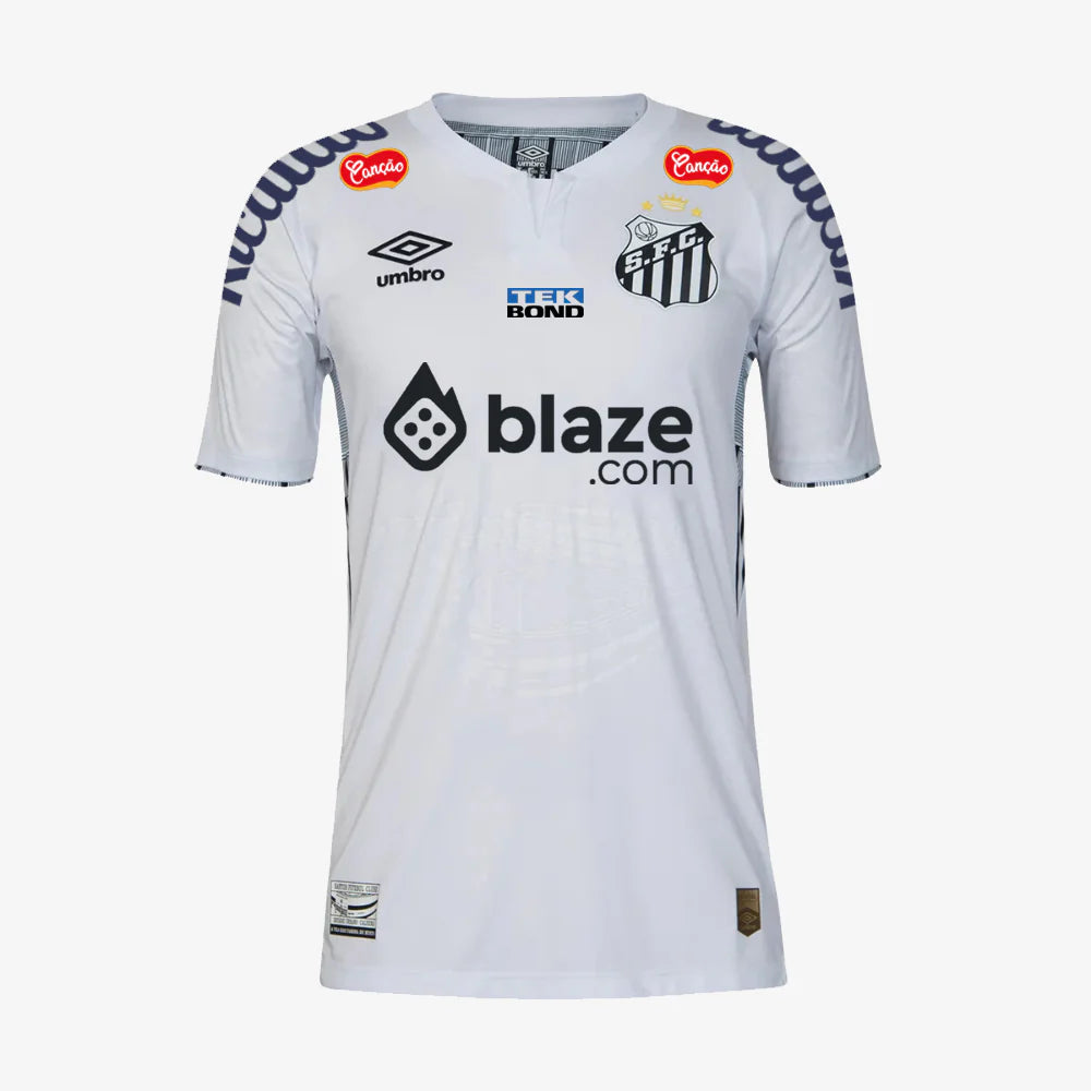 Camisa Com patrocínios Santos I - 2024/25 Branca
