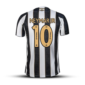 Camisa Neymar Santos II - 2024/25 Branca e Preta