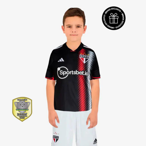 Kit Adidas São Paulo III - 2023/24 Infantil