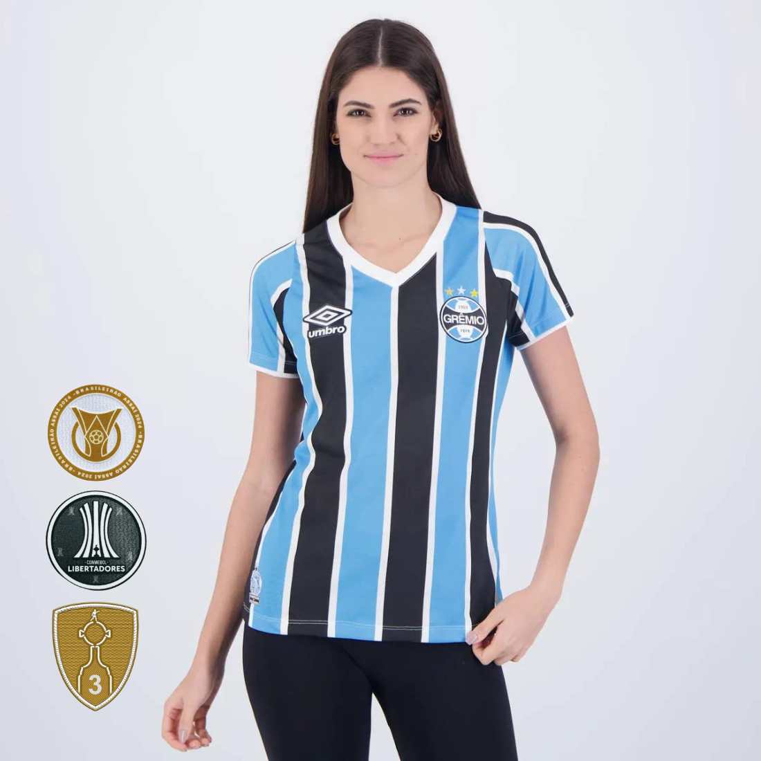 Camisa Feminina Grêmio I - 2024/25 Tricolor