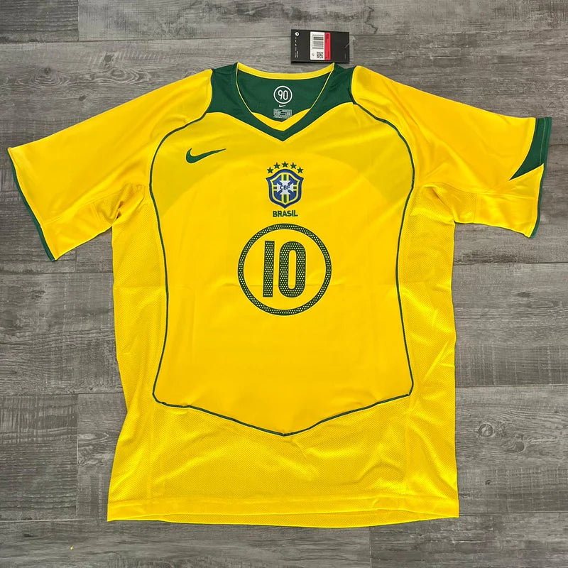 Camisa Nike Brasil I - 2004/06 Retrô