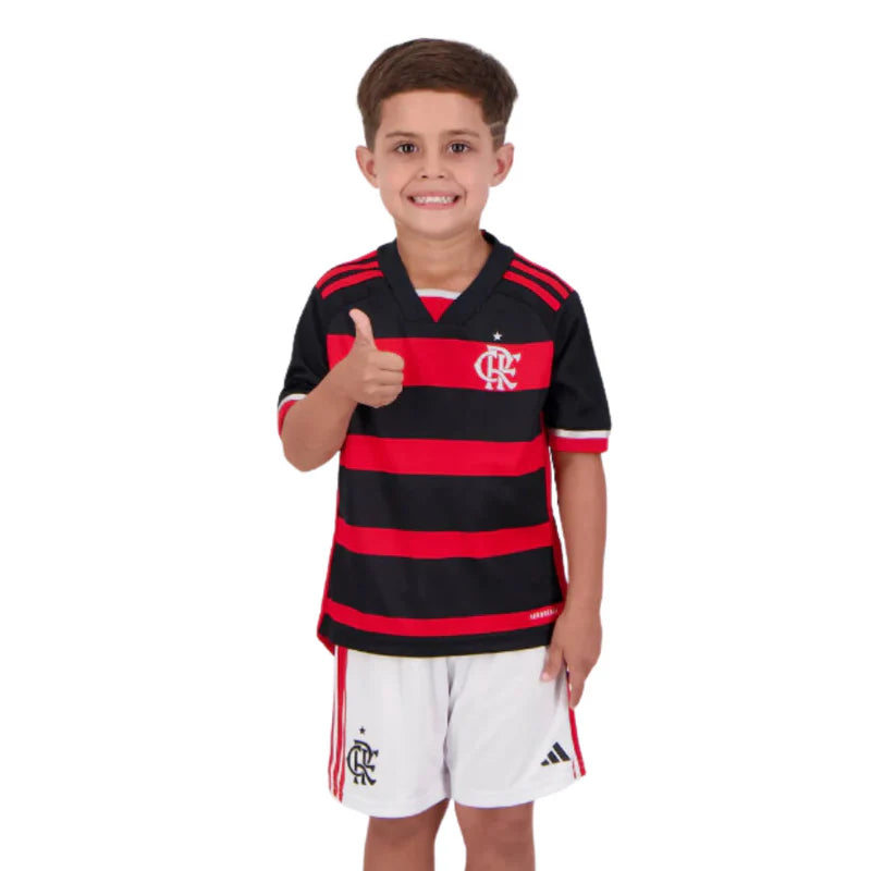 Kit Adidas Flamengo I - 2024/25 Infantil