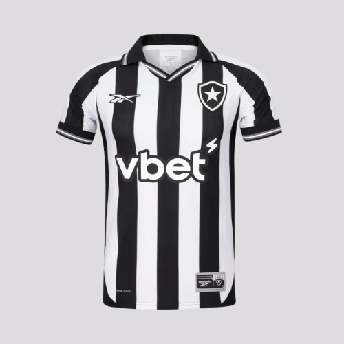 Camisa Botafogo I - 2025/26 Preta e Branca