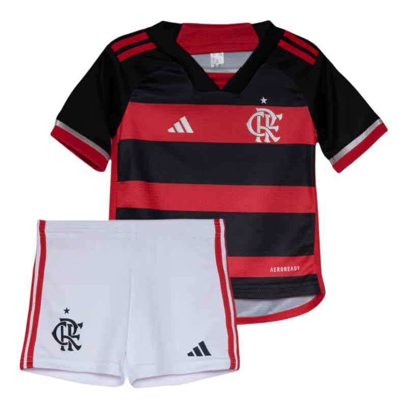 Kit Adidas Flamengo I - 2024/25 Infantil