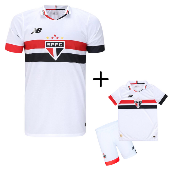 Kit Pai e Filho 2 Camisas New Balance São Paulo I - 2024/25