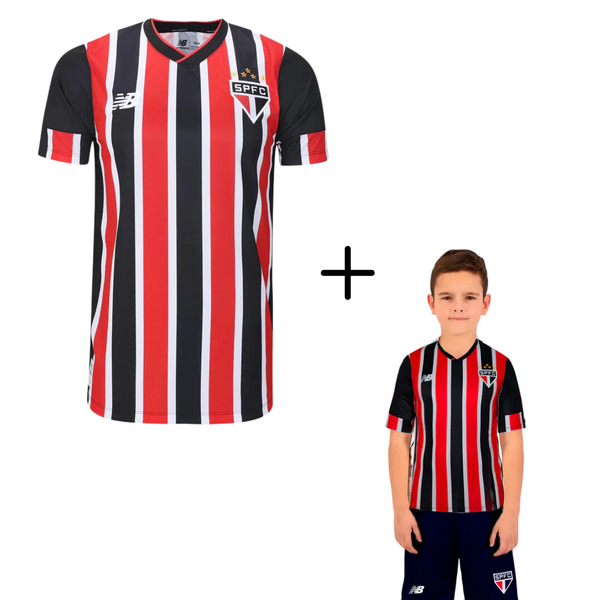 Kit Pai e Filho 2 Camisas New Balance São Paulo II - 2024/25