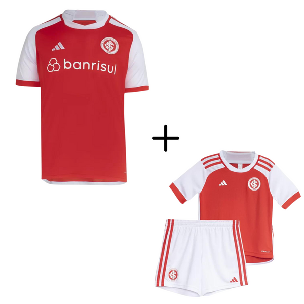 Kit Pai e Filho 2 Camisas Adidas Internacional I - 2024/25