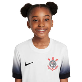 Kit Infantil Corinthians I - 2024/25 Branco e Preto