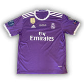 Camisa Real Madrid II - 2016/17 Retrô Roxa