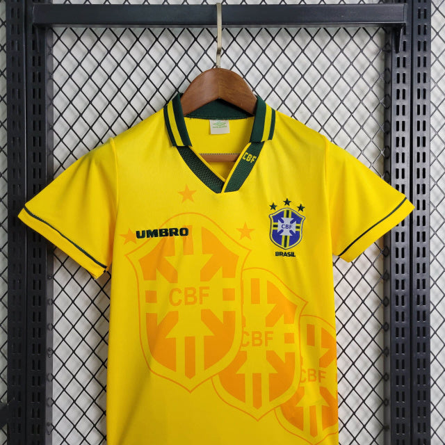 Kit Umbro Brasil I - 1994 Infantil Retrô