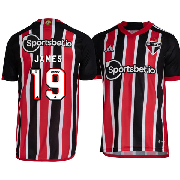 Camisa Adidas São Paulo II Masculina - 2023/24 - Personalizada James 19