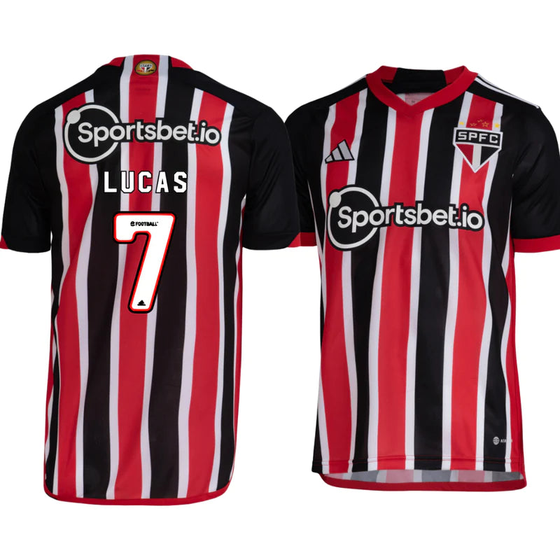Camisa Adidas São Paulo II Masculina - 2023/24 - Personalizada Lucas 7