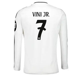 Camisa Manga Longa Real Madrid I - 2024/25 Vini Jr. N°7