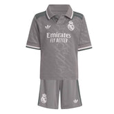 Kit Infantil Real Madrid III - 2024/25 Cinza