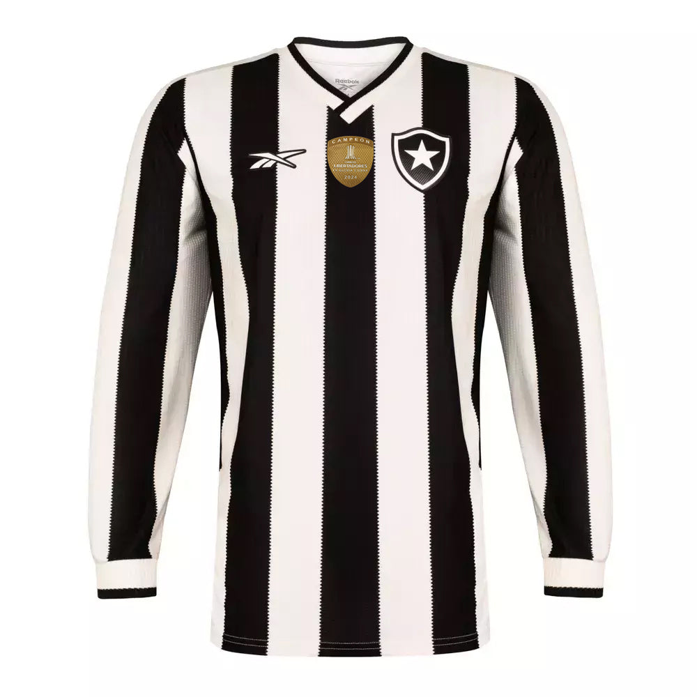 Camisa Manga Longa Botafogo I - 2024/25 Branca e Preta