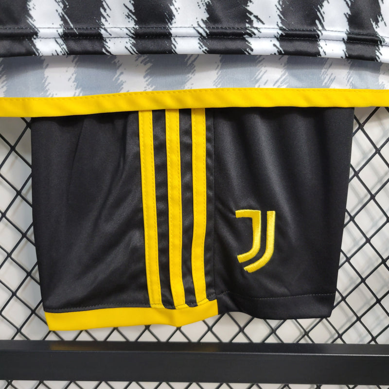 Kit Adidas Juventus I - 2023/24 Infantil