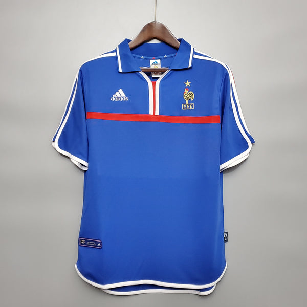 Camisa Adidas França I - 2000 Retrô