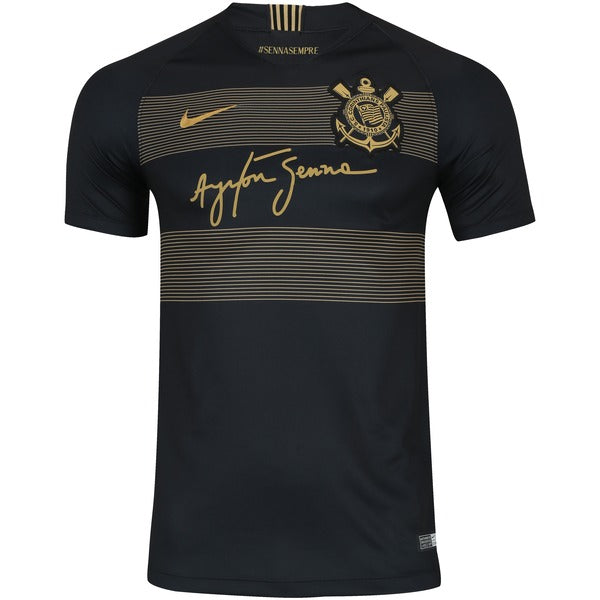 Camisa Corinthians III - 2018/19 Retrô Preta